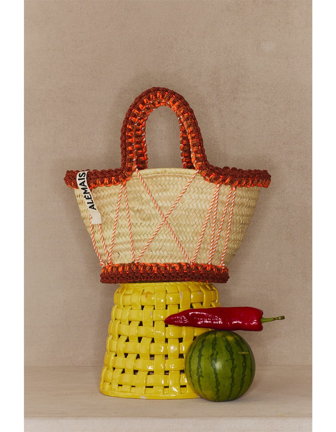 Alemais Rose Medium Basket