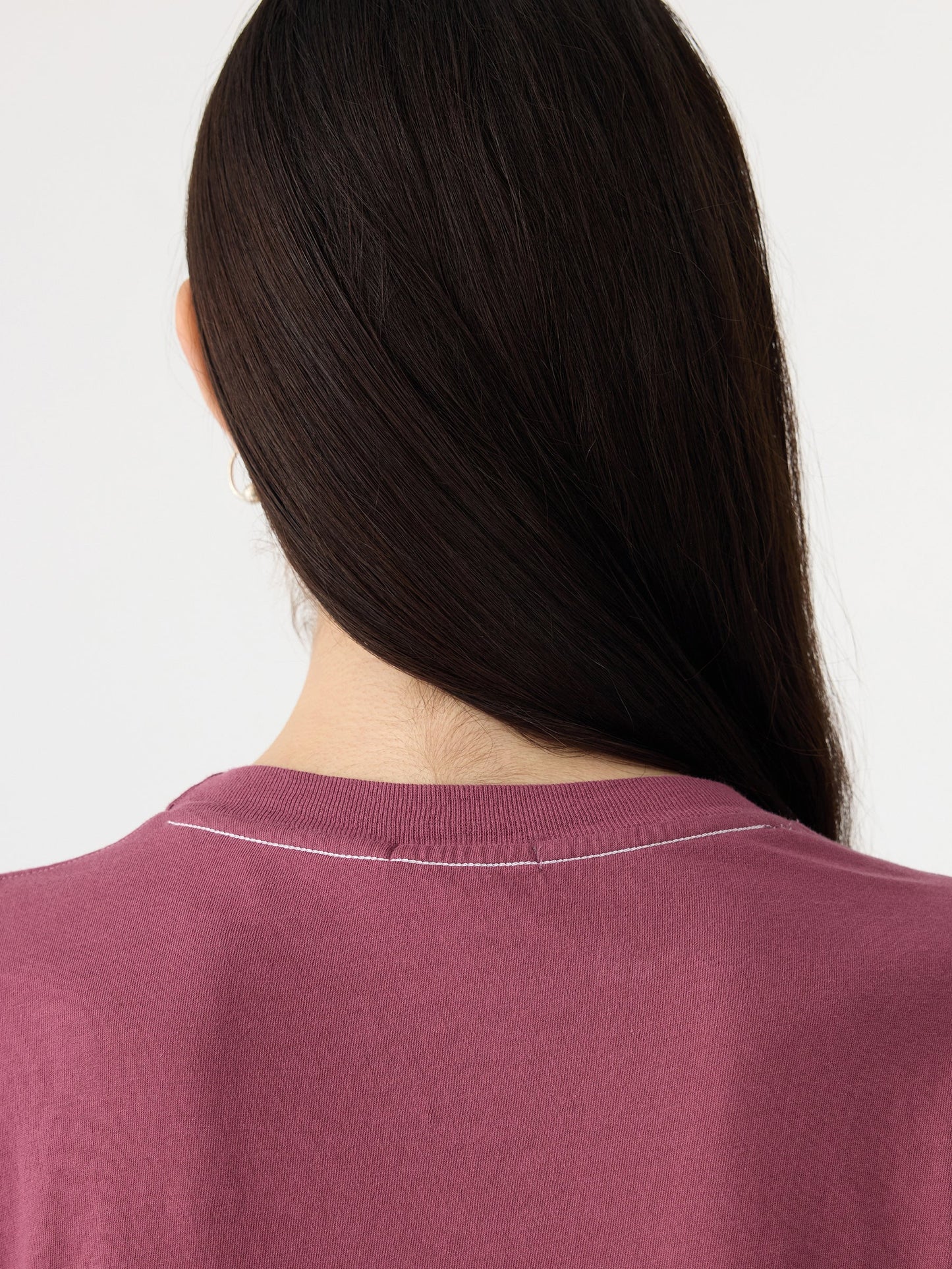 Bassike Classic t-Shirt - Faded Plum