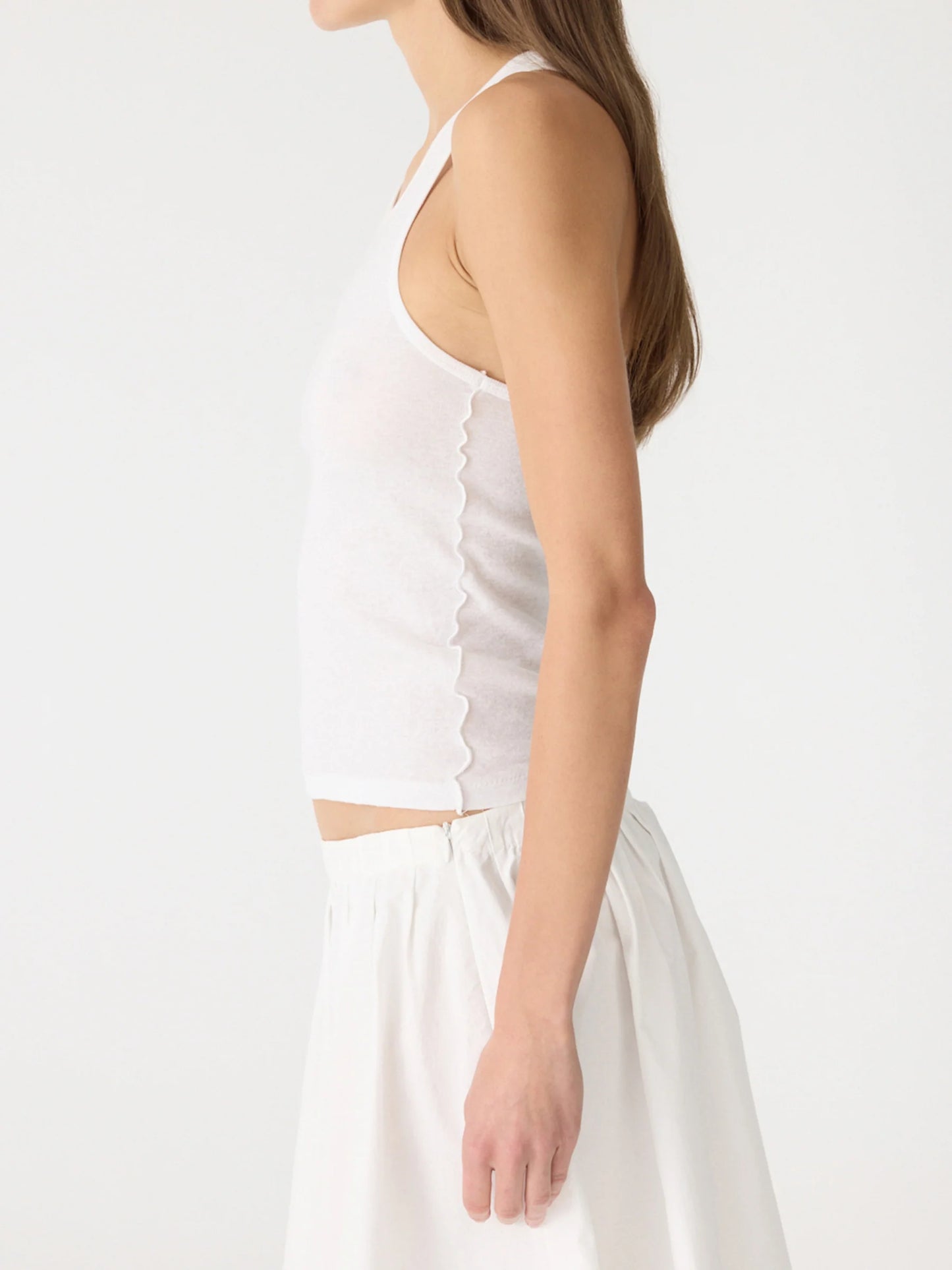 BASSIKE RACER BACK RIB TANK