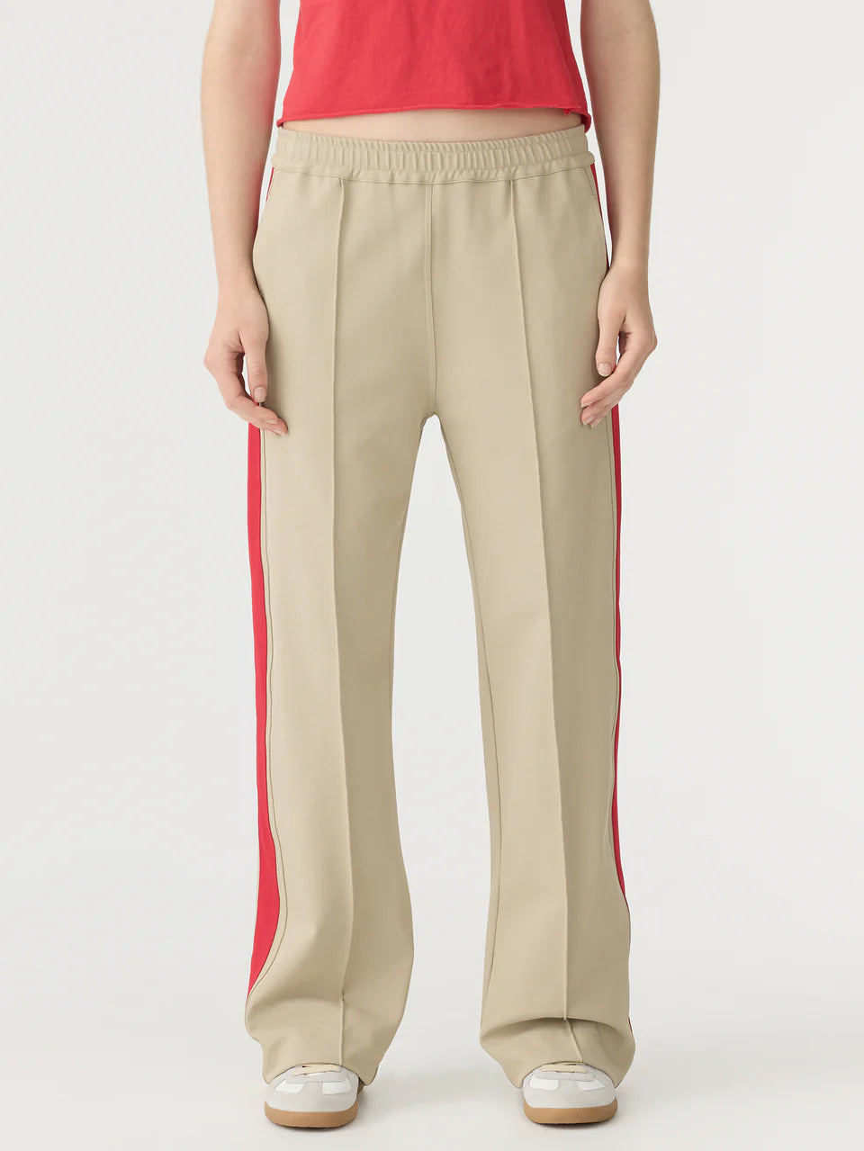 Bassike Twill Stripe Detail Pant