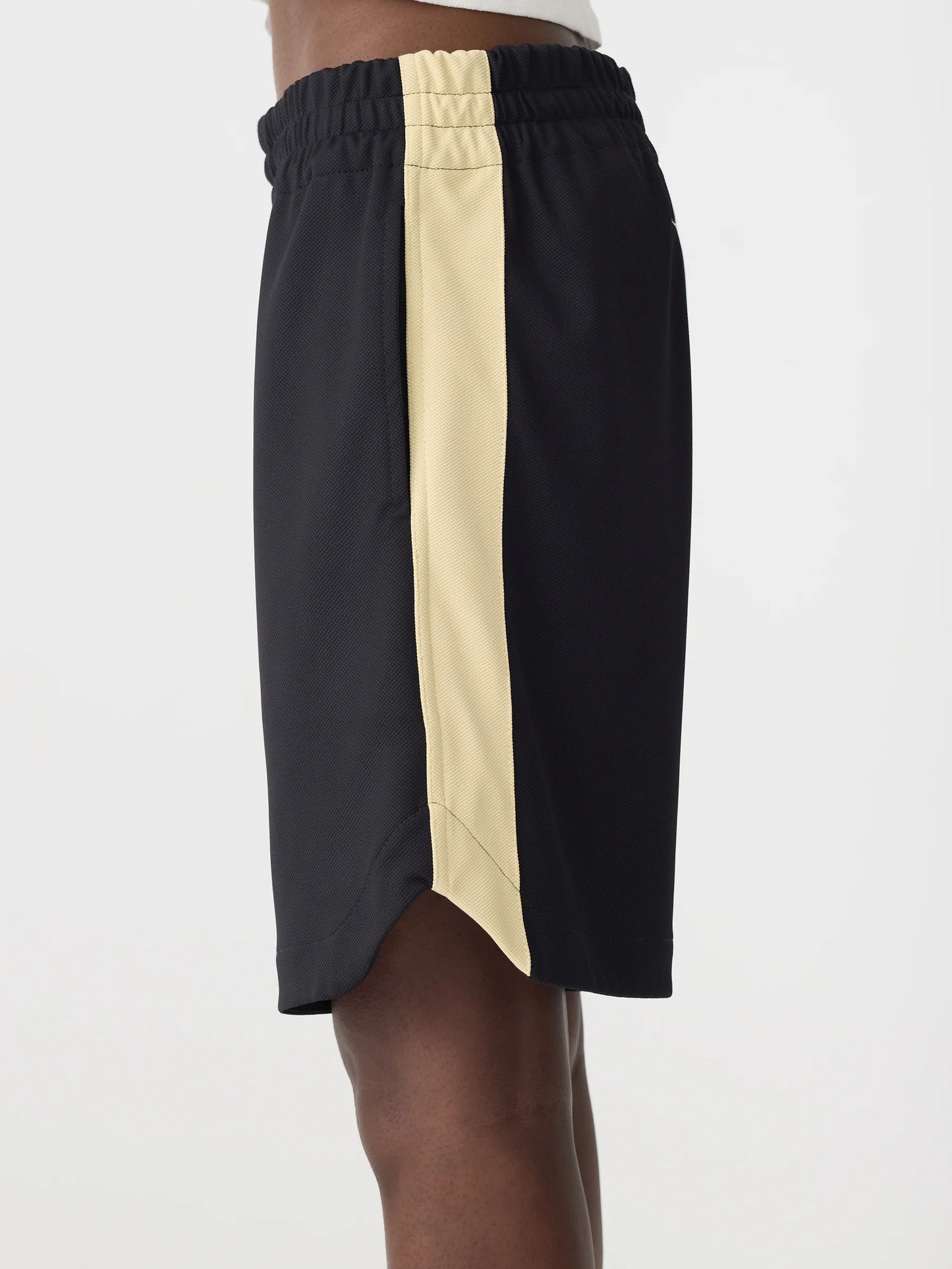 Bassike Pique basketball short - LEMON/BLK