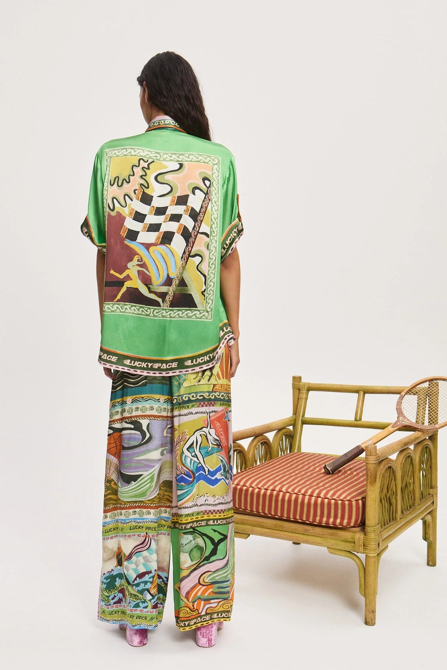 Alemais Lucky Pace Silk Shirt