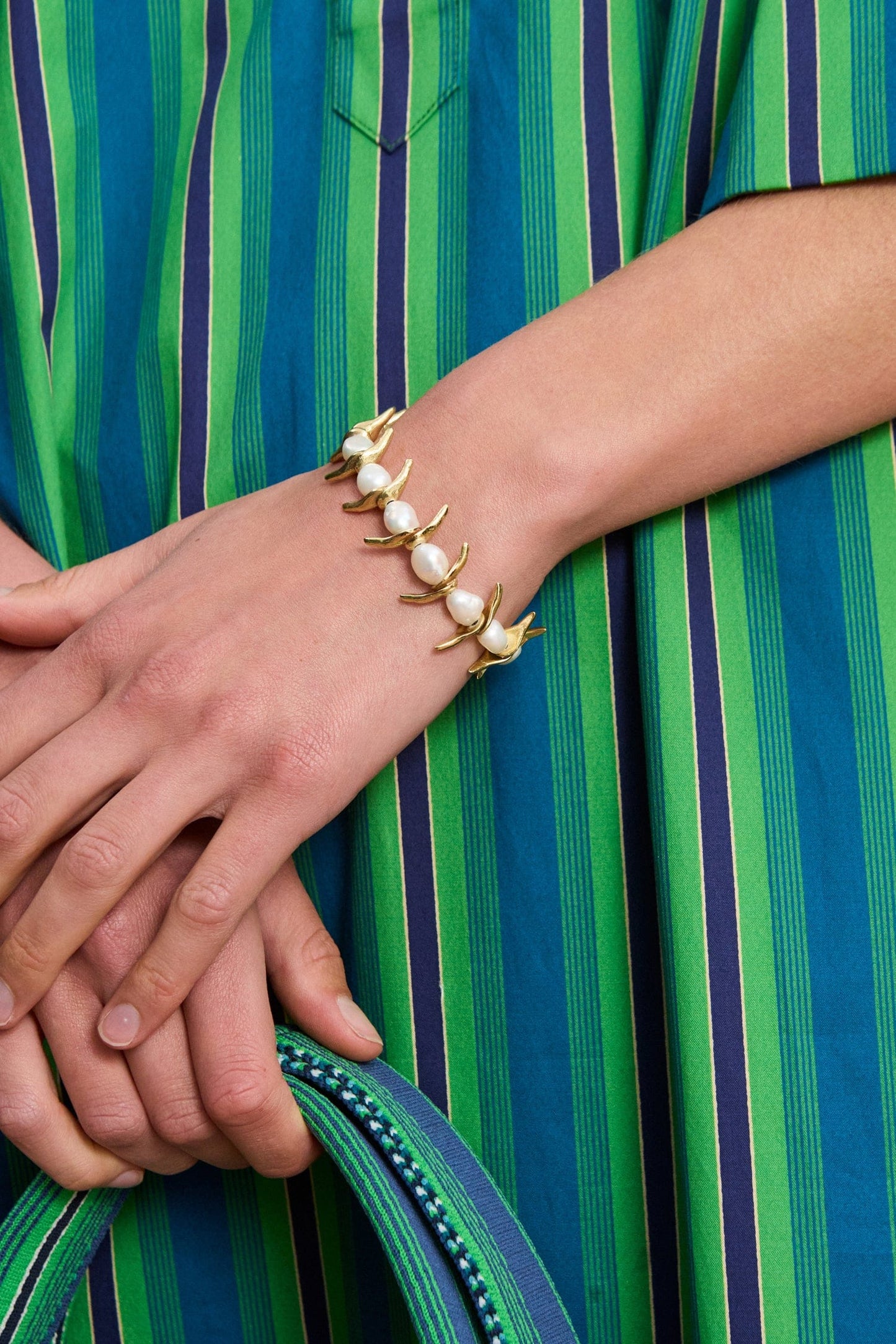 Alemais Calypso Pearl Fish Bracelet