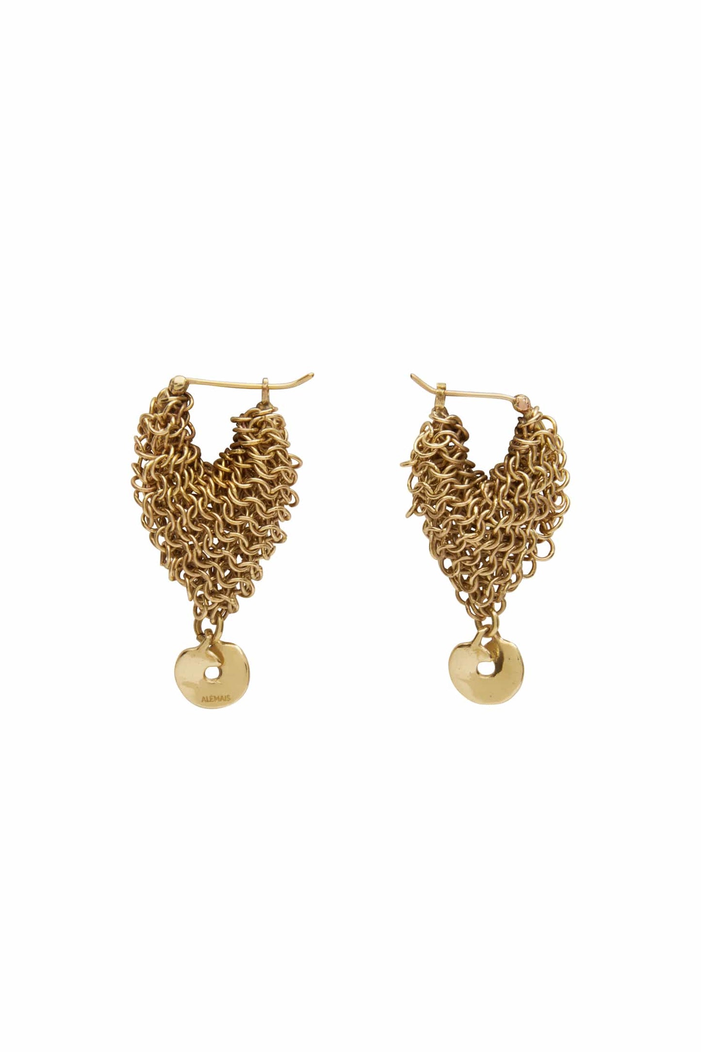 Alemais Atomic Chainmail Hoop Earrings