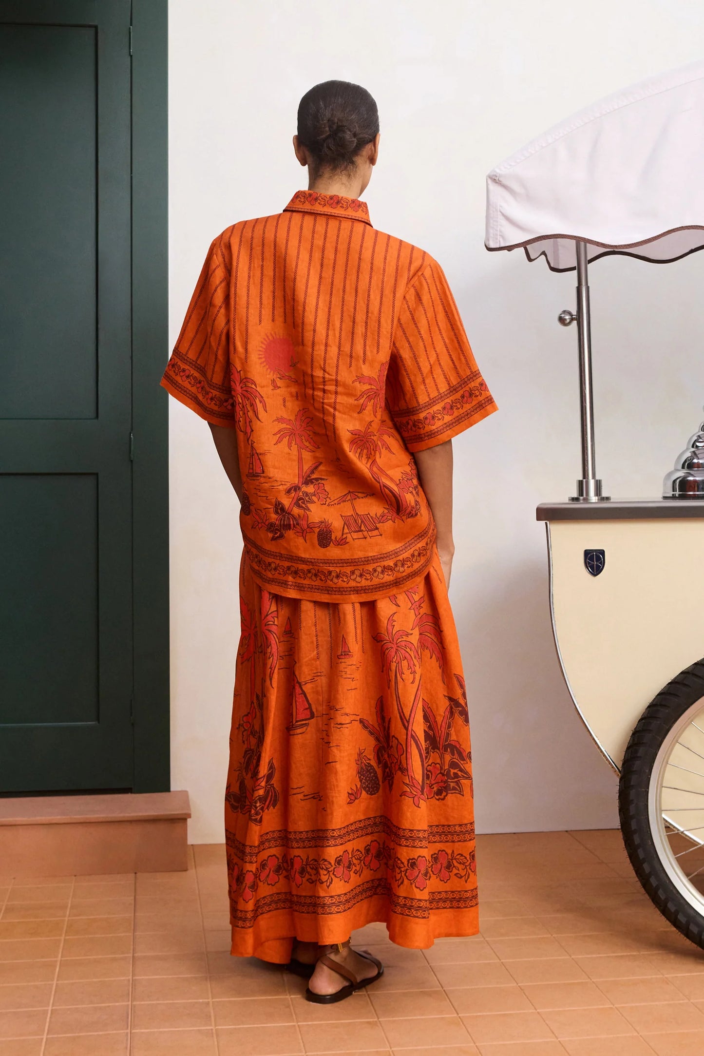 Alemais Boathouse Midi Skirt