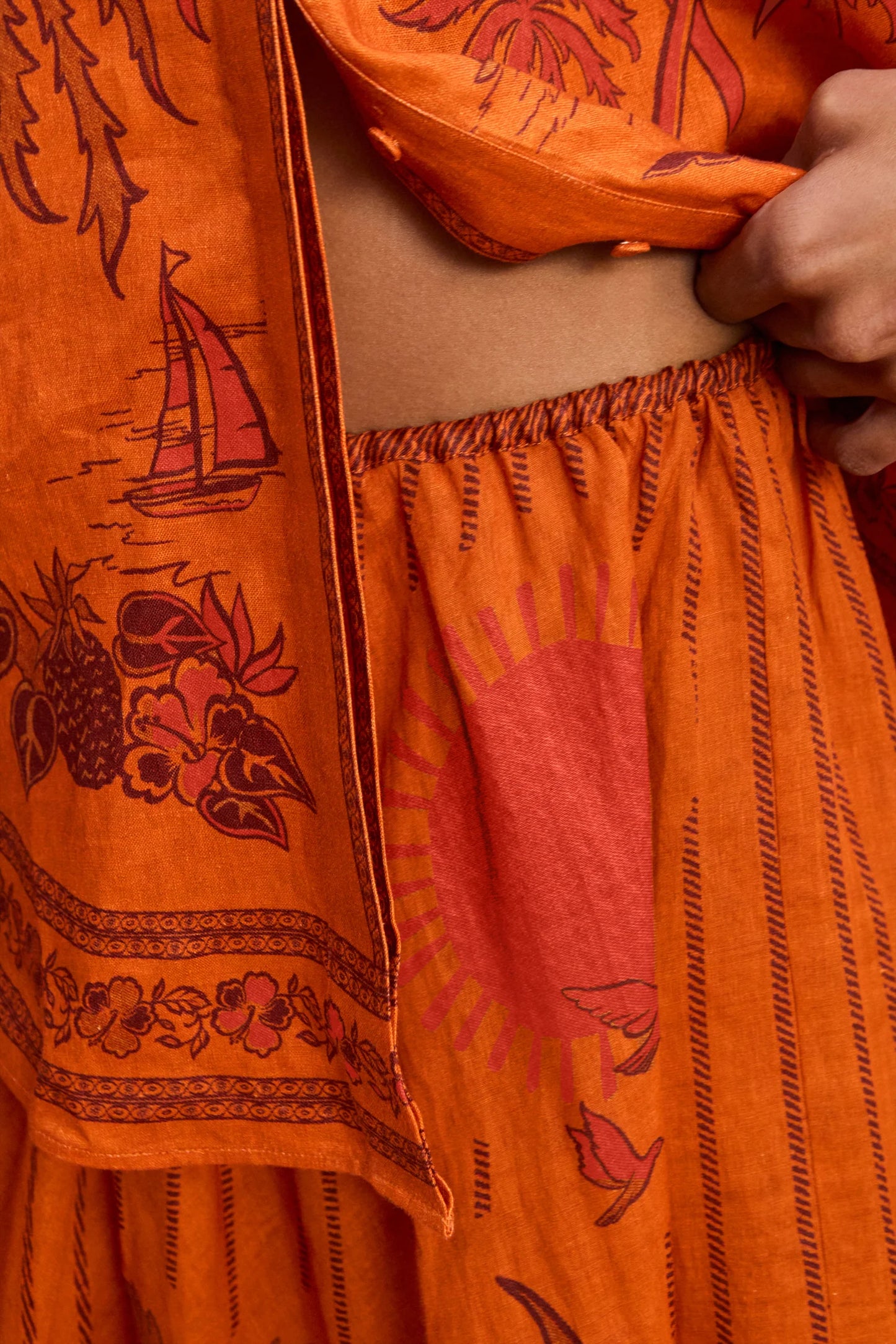 Alemais Boathouse Midi Skirt