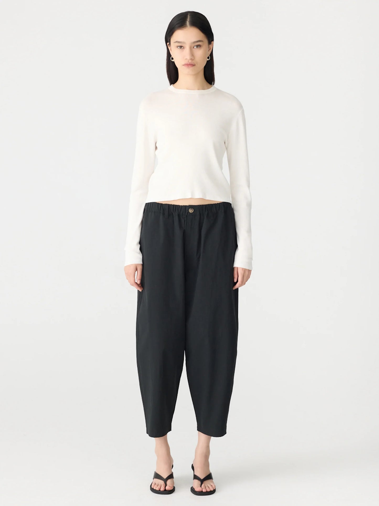 Bassike Crushed Cotton  Summer Pant