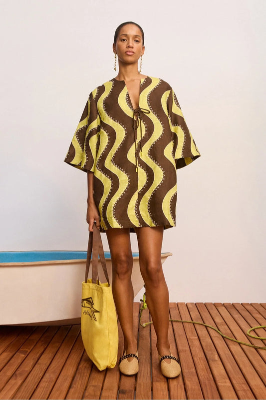 Alemais Frankie Mini Dress - YELLOW