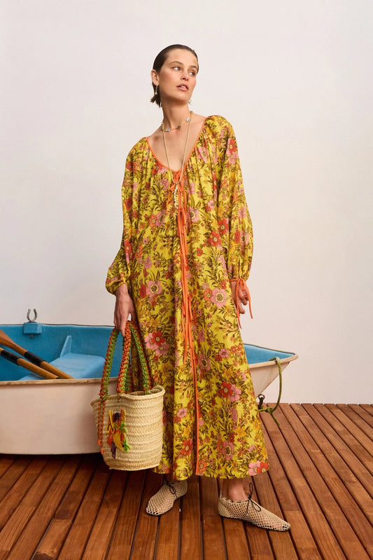 Alemais Kitty Tie Front Shirtdress