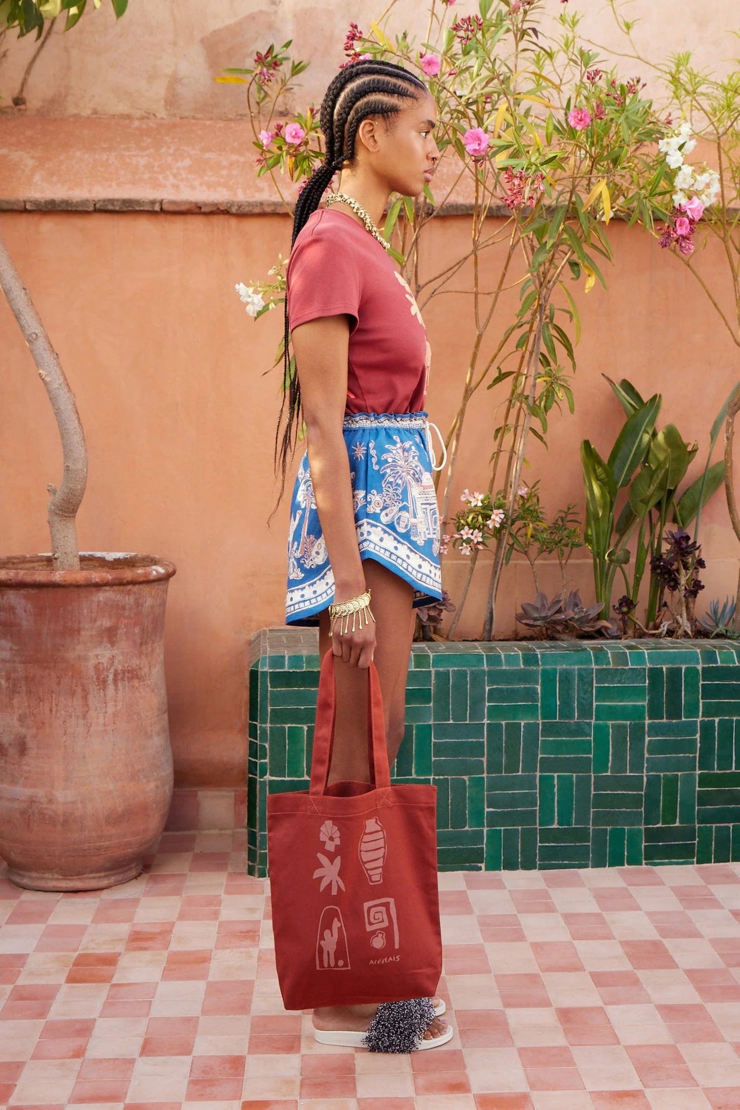 Alemais Laurence Chenille Fitted Tee