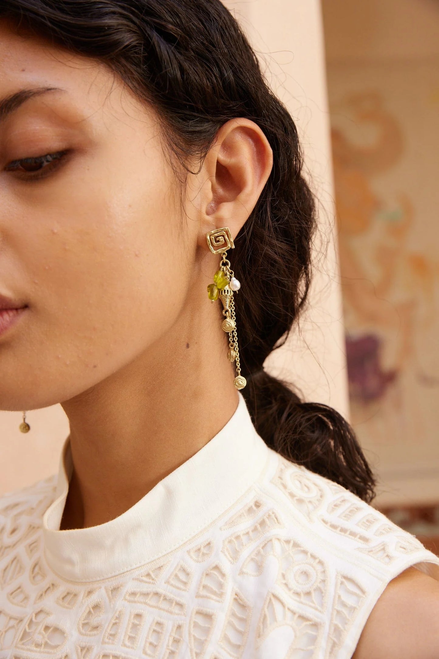 Alemais Le Jardin Charm & Bead Earrings