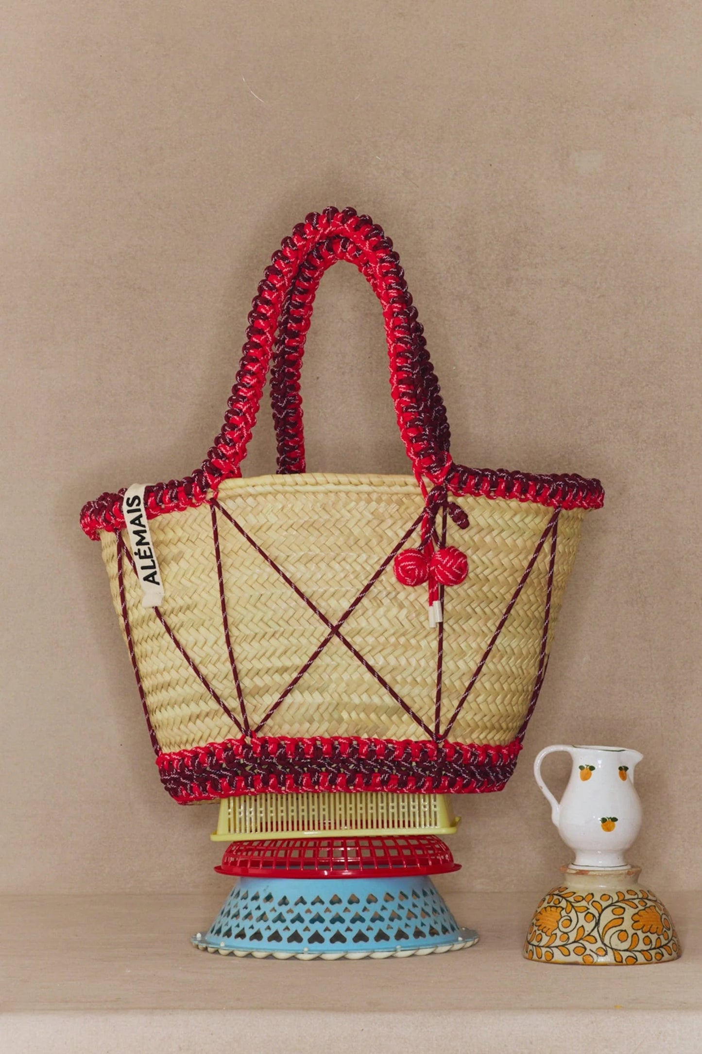 Alemais Lalo Macrame Cord Maxi Basket