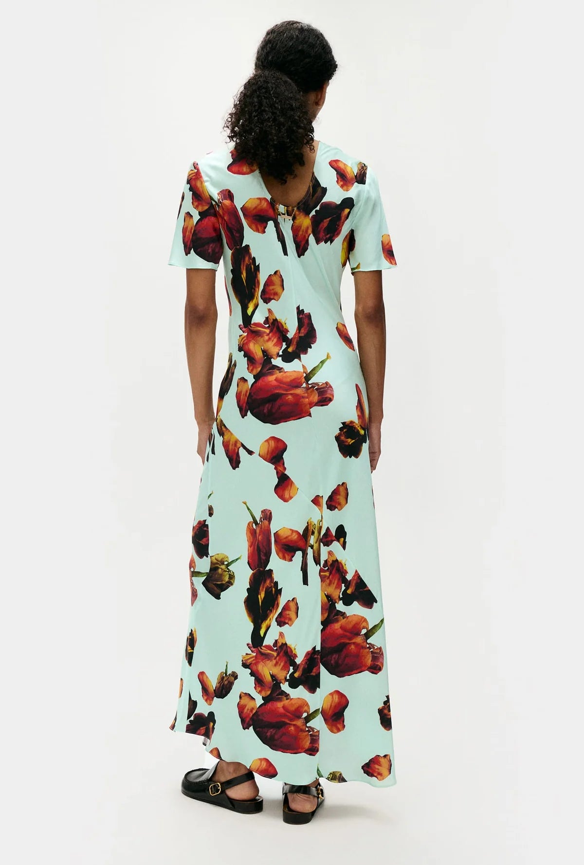 Silk Laundry - Short Sleeve Dress Tulipa Dew