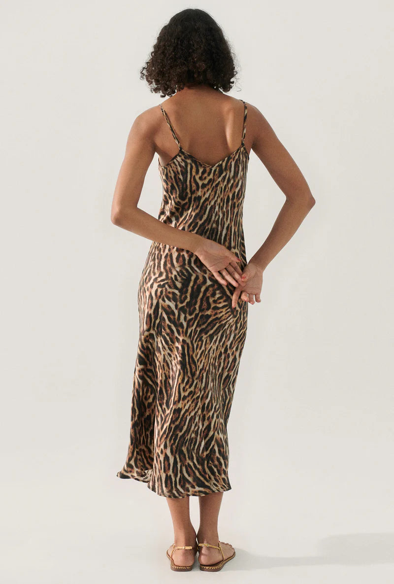 90s Slip Dress - Leopard