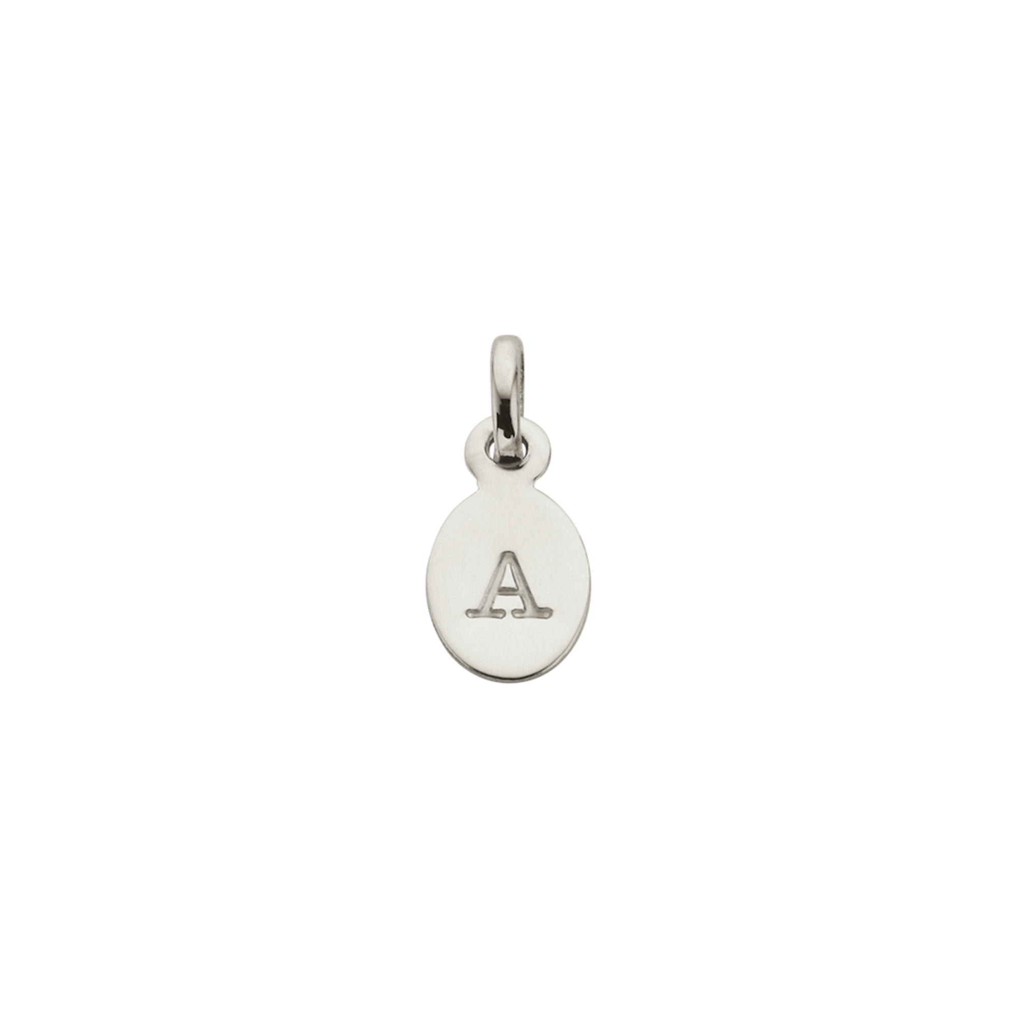 Kirstin Ash Bespoke Oval Initial A-Z Sterling Silver